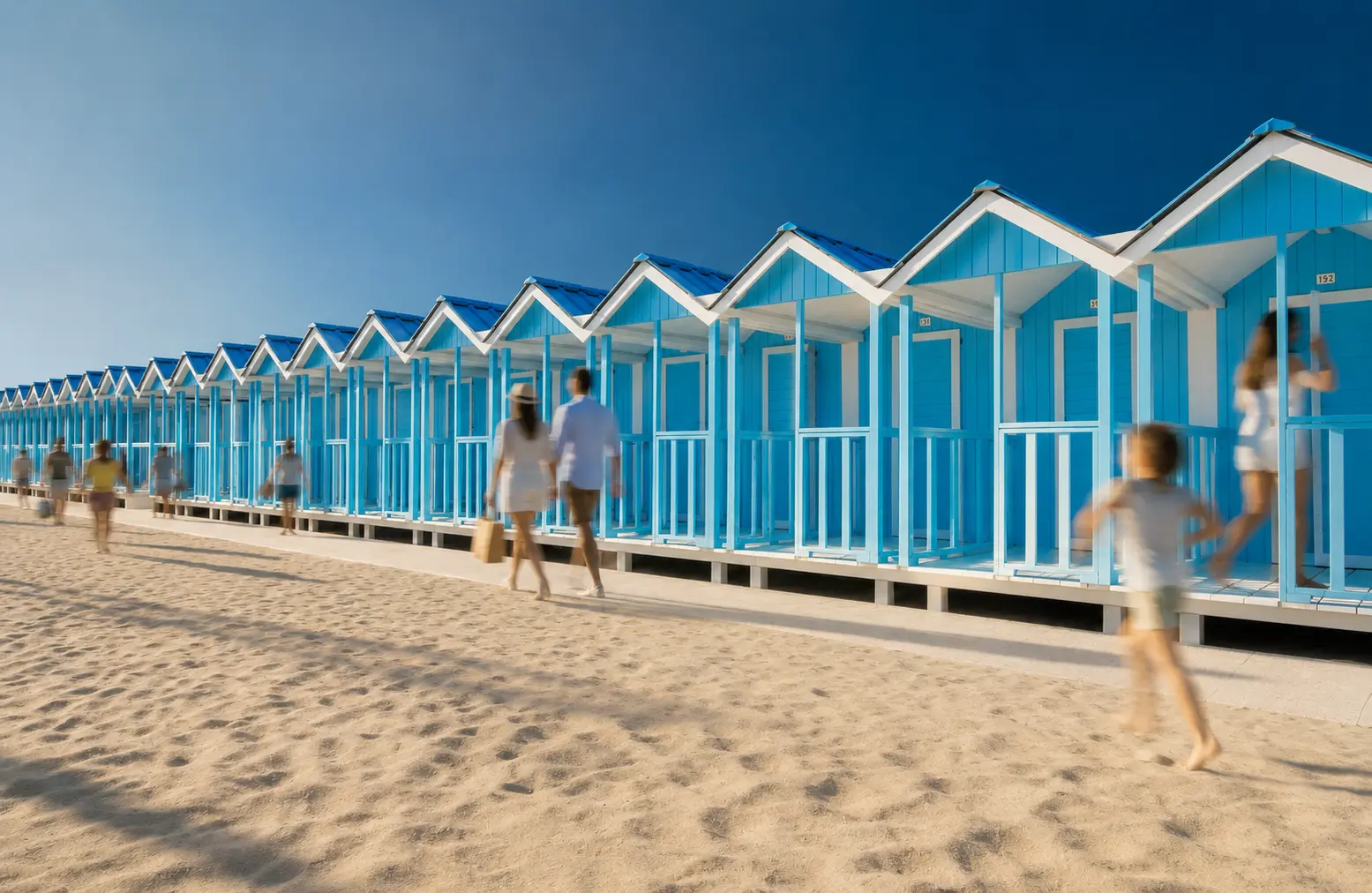 Stabilimento balneare sulla costa